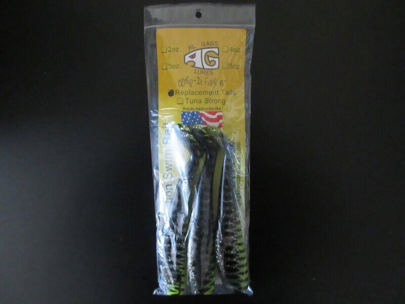 Al Gags Whip it Fish Replacement Tail