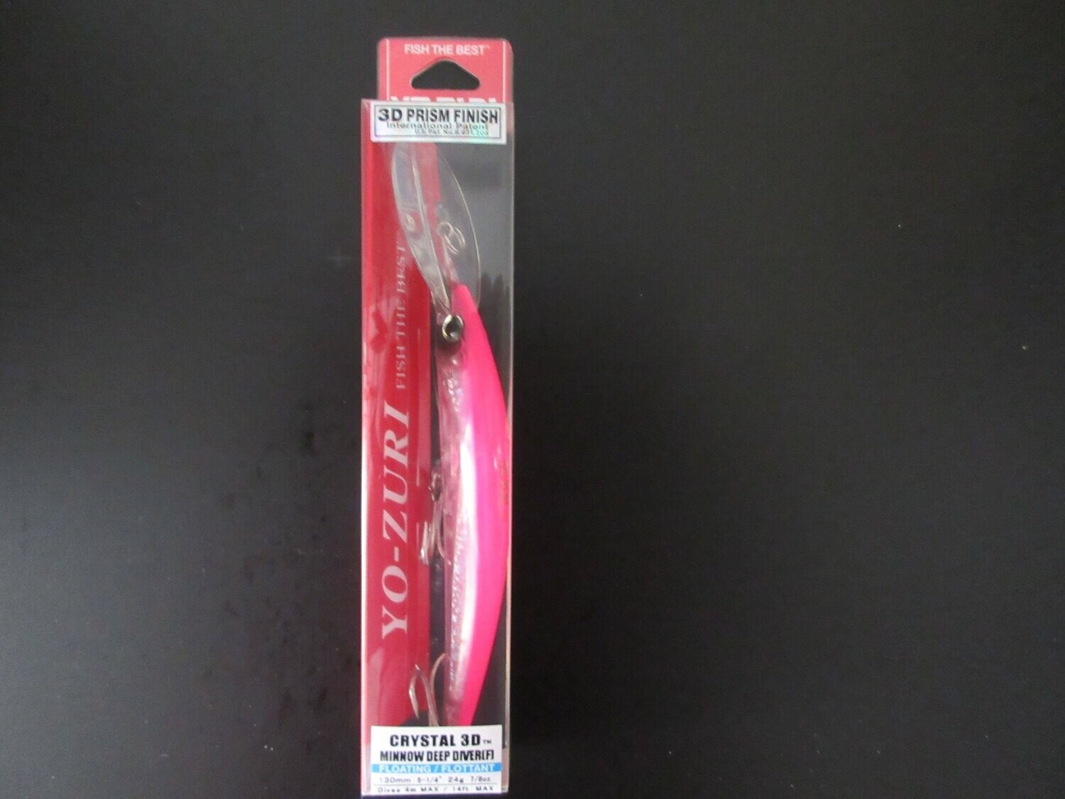 Yo-Zuri Cyrstal Minnow Deep Diver - 3D, Color: PK, Size: F1153