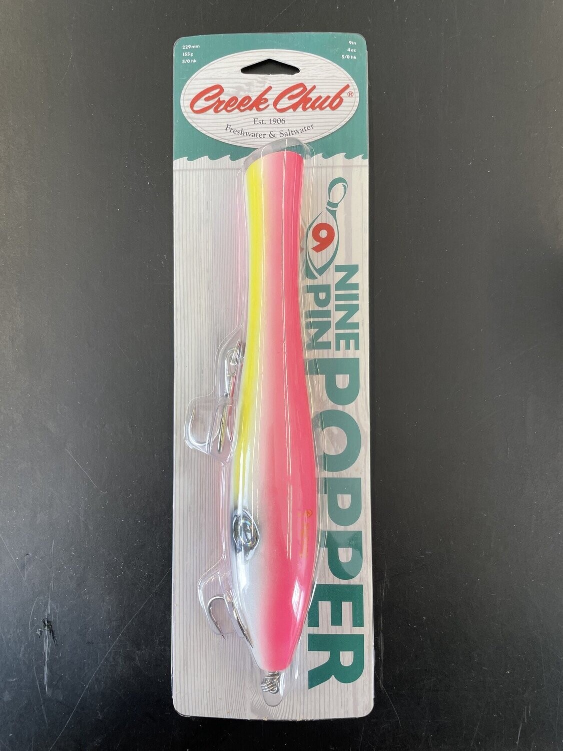 Nine Pin Popper, Color: Squid, Size: 9&quot;