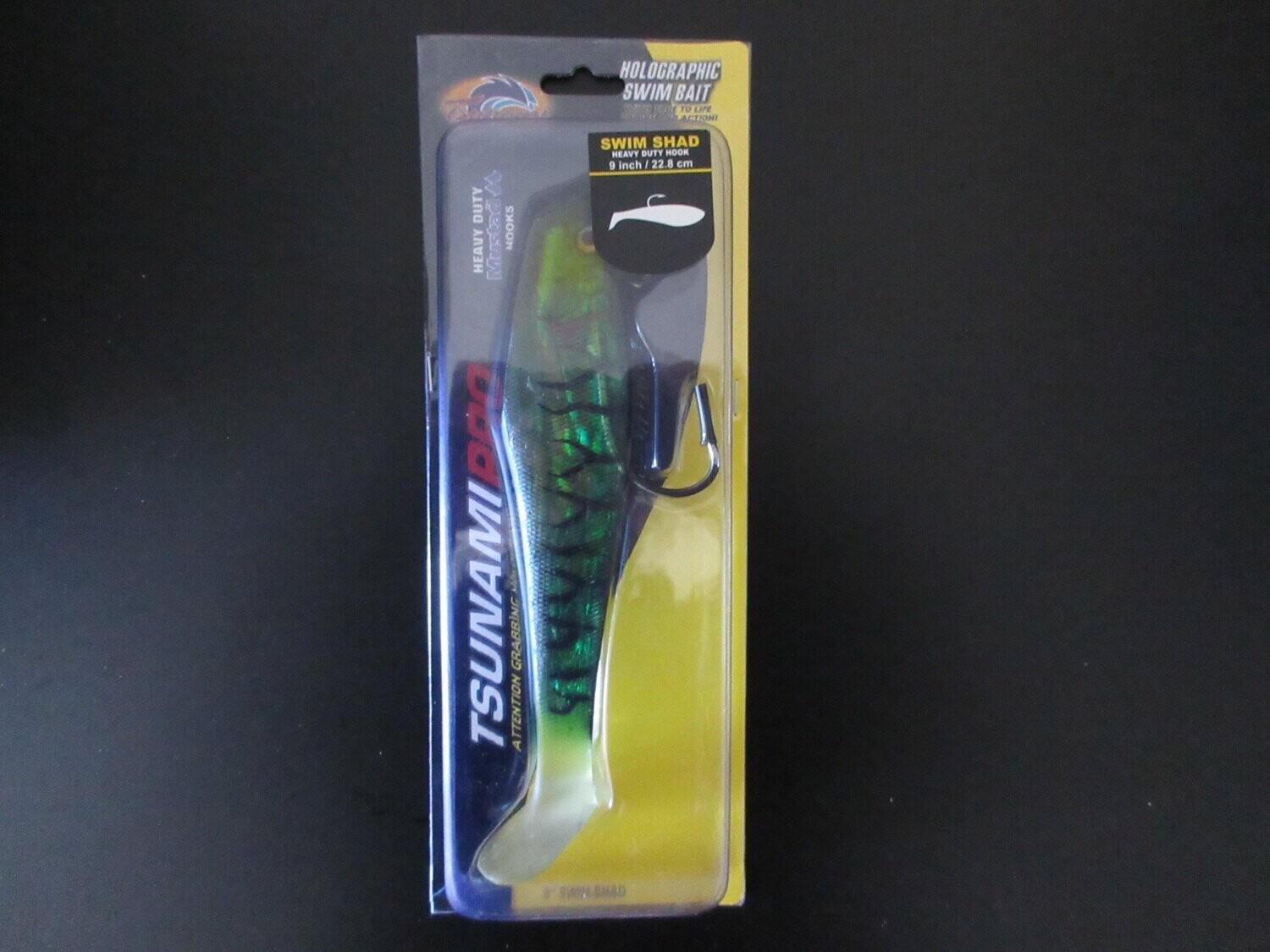 Tsunami Swim Shad, Color: Green Mackerel, Size: 9"