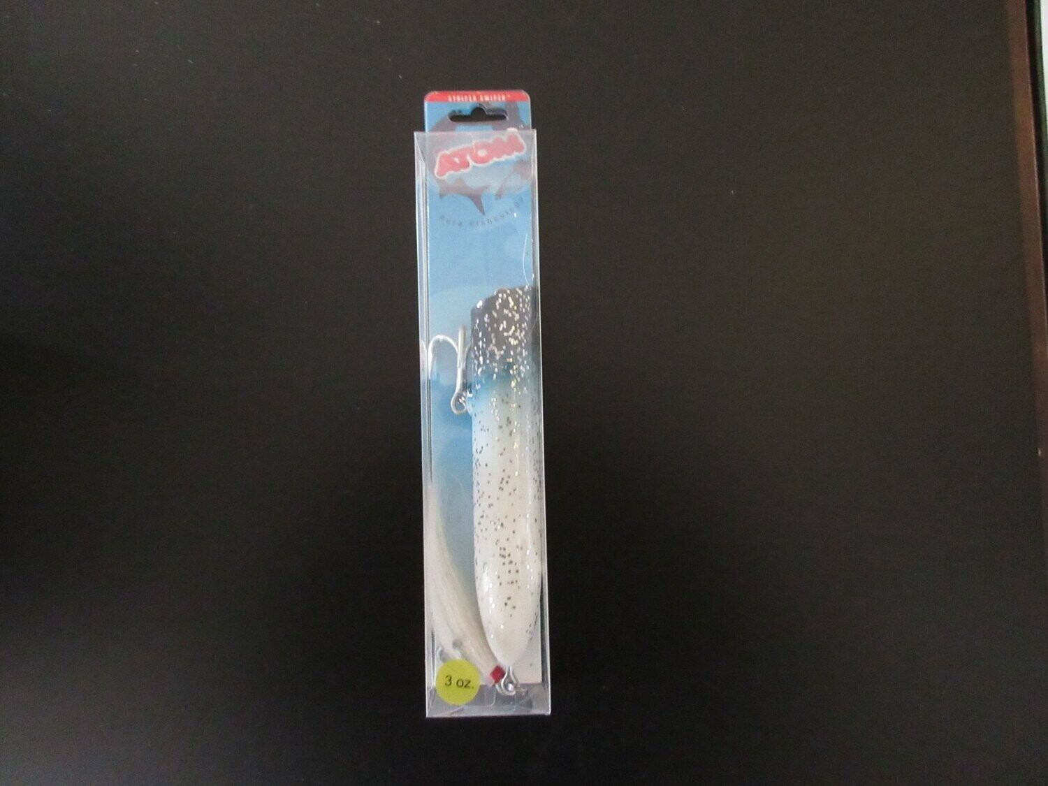 Atom Striper Swiper Popper, Color: Blue/Silver, Size: 65PB - 3 OZ