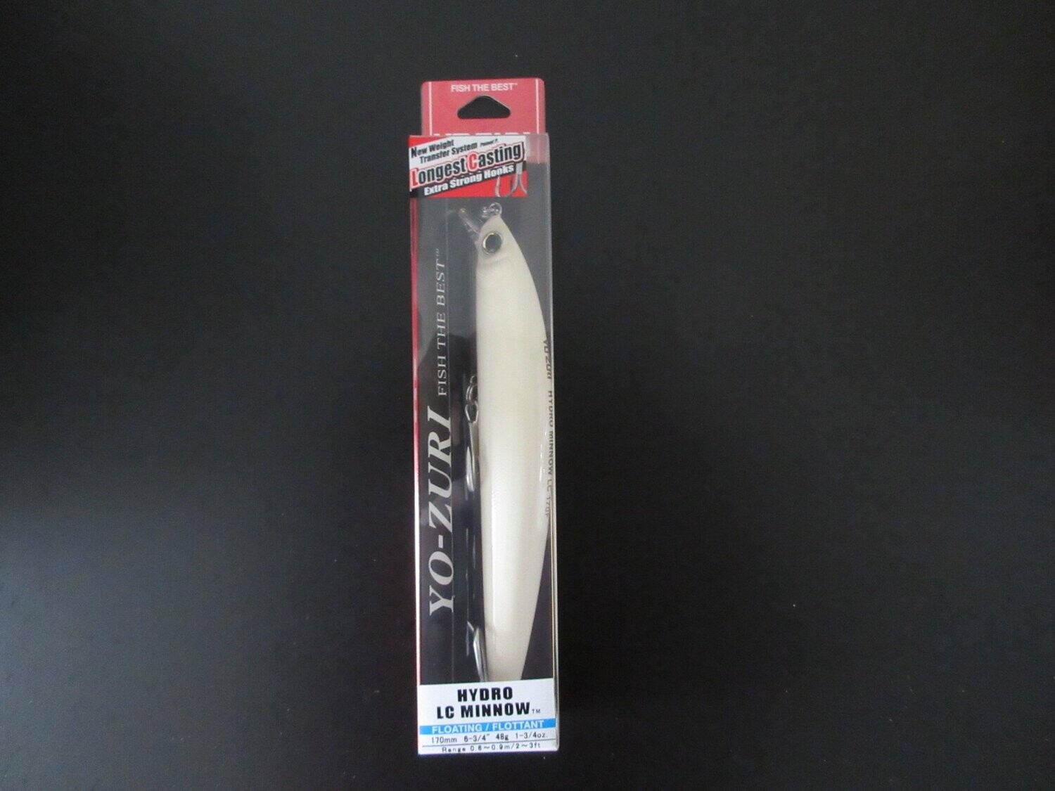 Yo-Zuri Hydro Long Cast Minnow, Color: Bone, Size: 1323