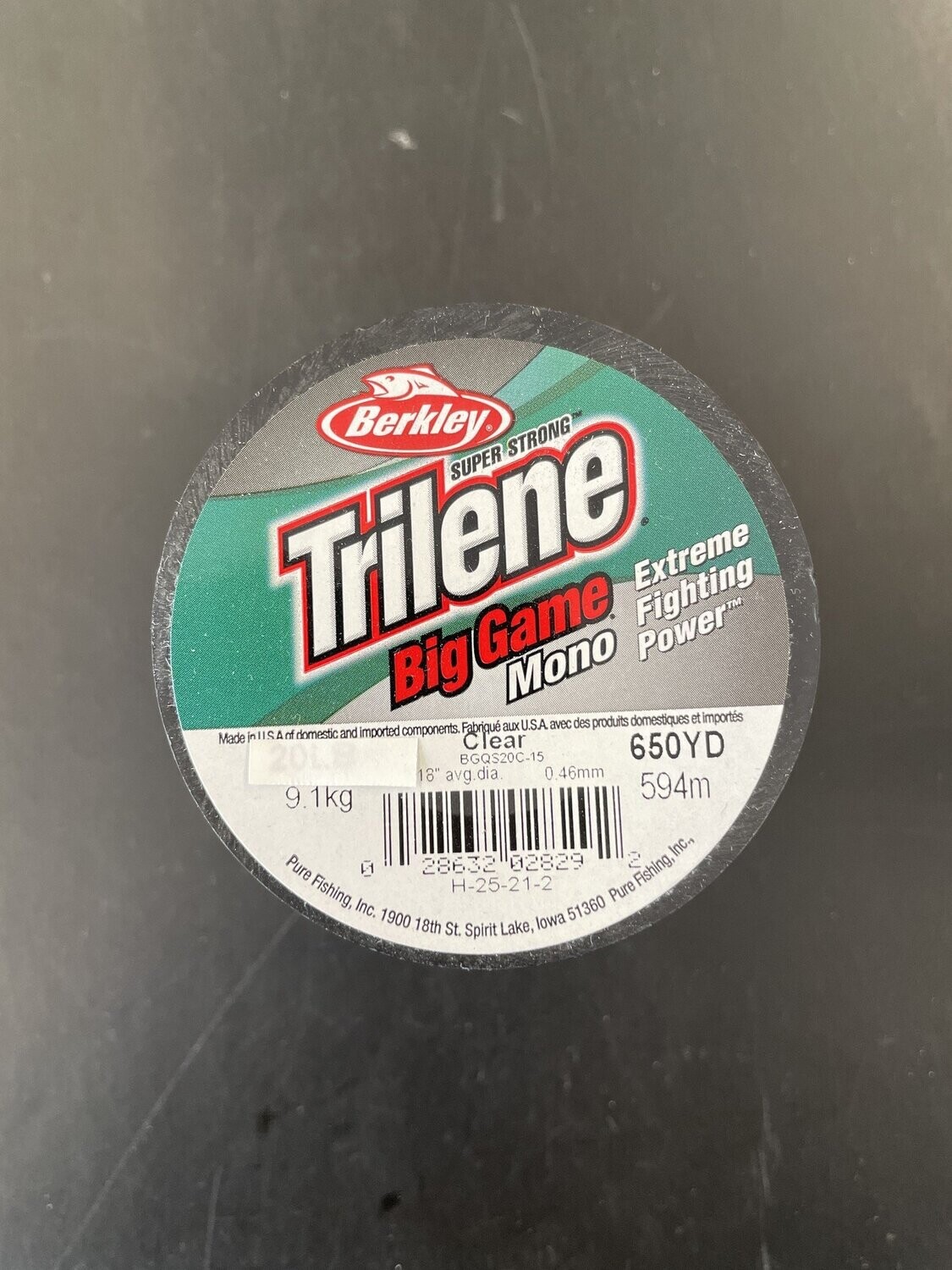 Trilene Big Game Mono Quater Spool, Color: Clear, Size: 10 lb, 1500 yards