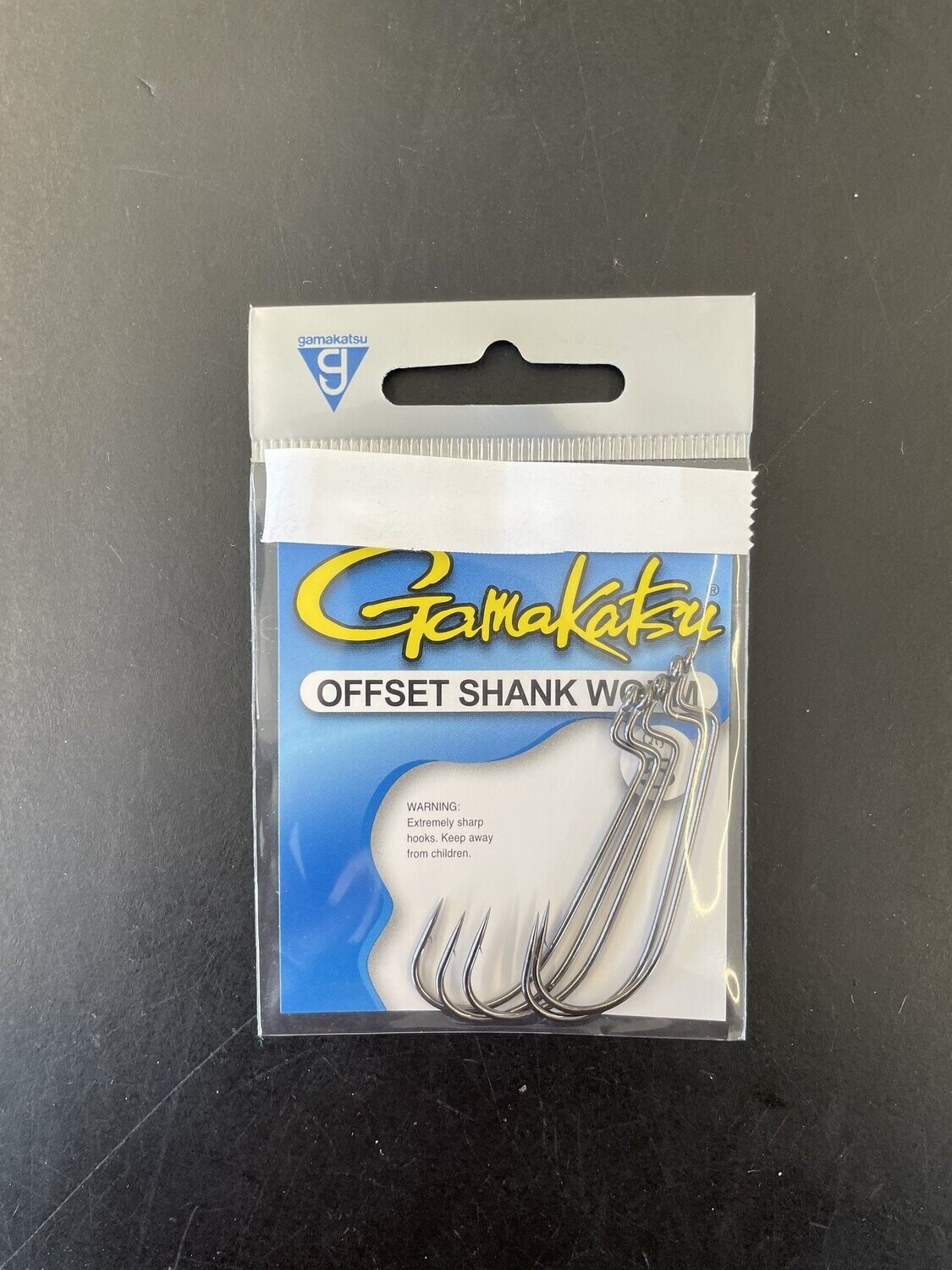 Gamakatsu O&#39;Shaughnessy Offset Worm Hook, Size: 07412 - 2/0