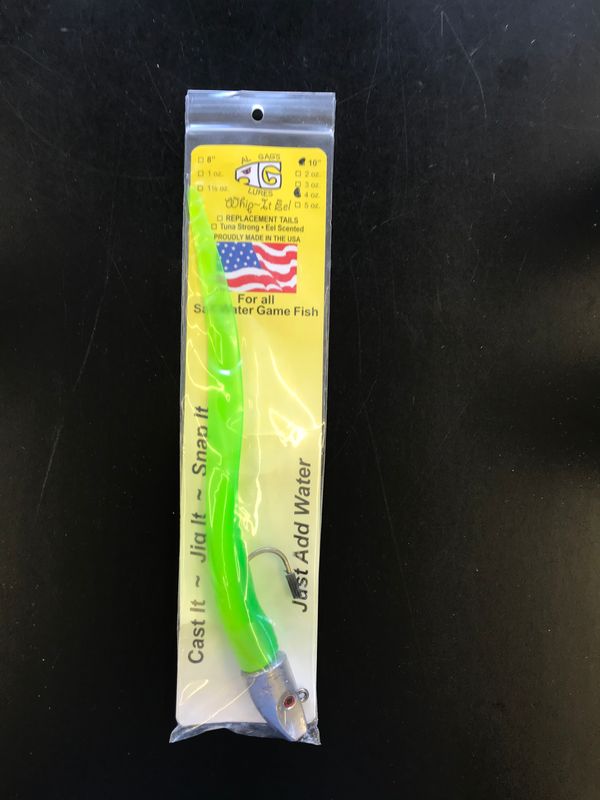 Al Gags Whip it Eel 10" Fl Green 4 oz