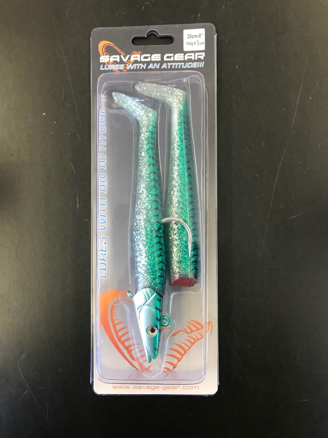 Savage Gear - Sandeel, Color: Green Mackerel, Size: 8&quot;