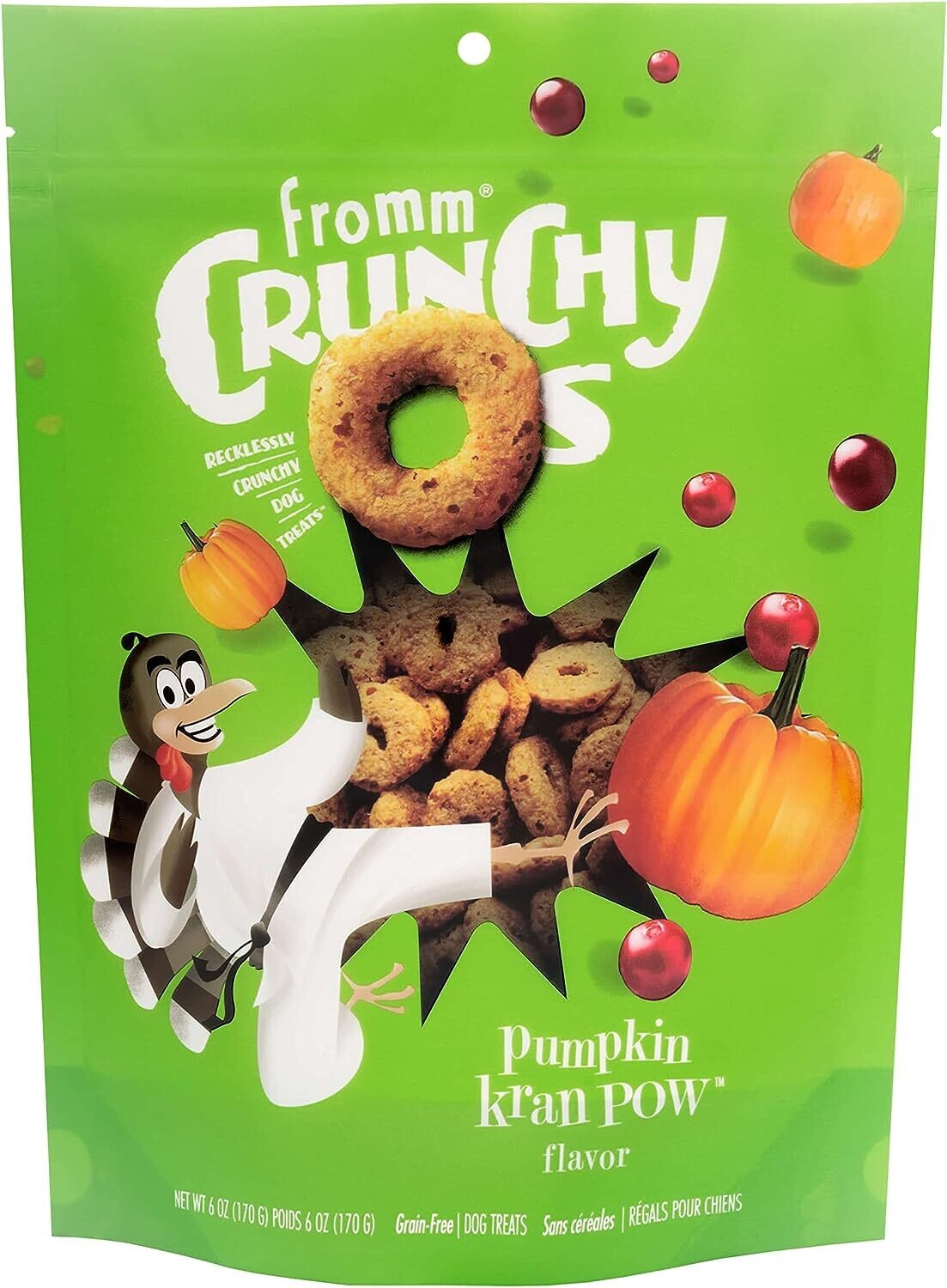 Fromm Crunchy O&#39;s Pumpkin Kran Pow 6 oz