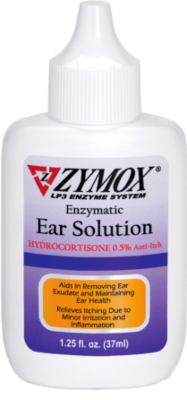 Zymox Ear Solution w/Hydrocortisone 1.25 oz