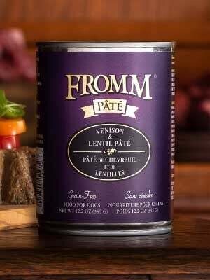Fromm Can Dog Grain Free Venison &amp; Lentil Pate&#39; 12.2 oz
