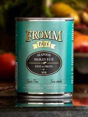 Fromm Can Dog Grain Free Seafood Medley Pate&#39; 12.2 oz