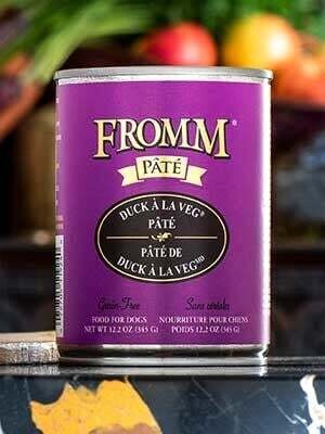 Fromm Can Dog Grain Free Duck A La Veg Pate&#39; 12.2 oz.