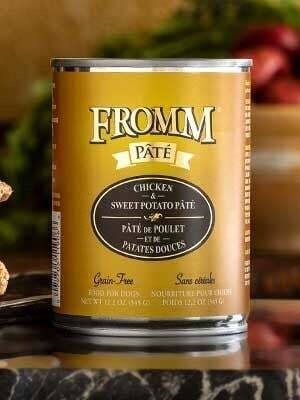 Fromm Can Dog Grain Free Chicken &amp; Sweet Potato Pate&#39; 12.2 oz