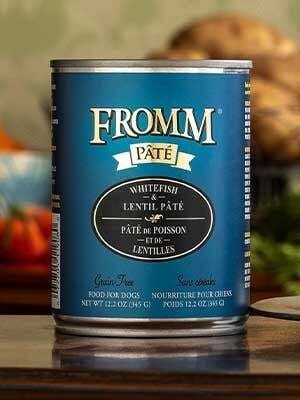 Fromm Can Dog Grain Free Whitefish &amp; Lentil Pate&#39; 12.2 oz