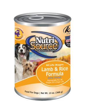 NutriSource Can Dog Lamb &amp; Rice 13 oz