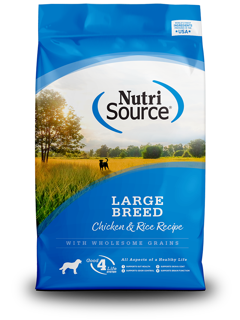NutriSource Dog Food Chicken &amp; Rice Large Breed 26 Lb