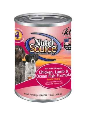 NutriSource Can Dog Chicken, Lamb &amp; Ocean Fish 13 oz