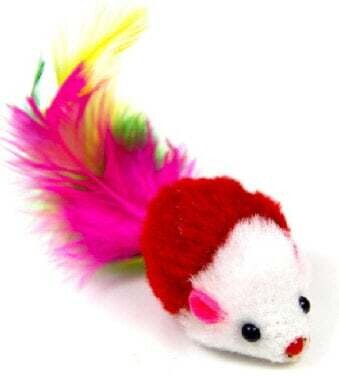 Baby Feather Rattle Mice