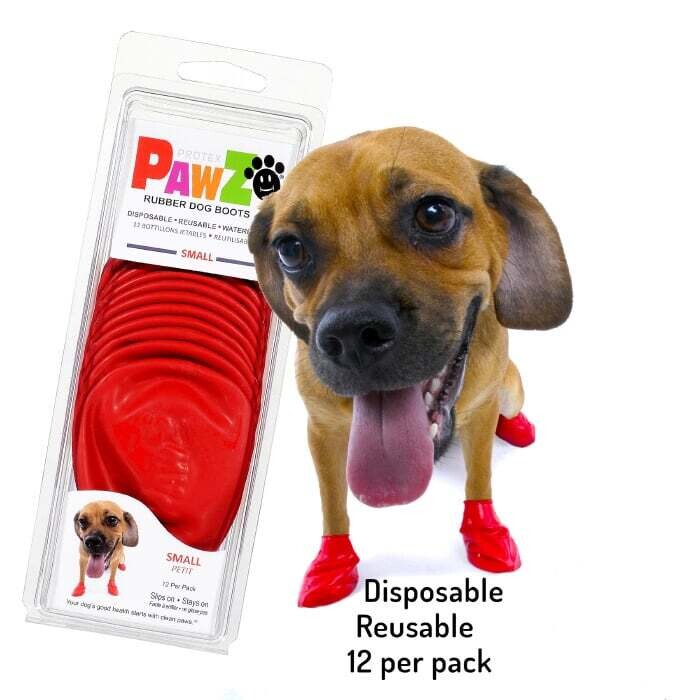 Pawz Rubber Dog Boots Small 12 pk