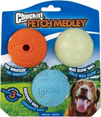 Chuckit! Fetch Medley Medium 3 pk