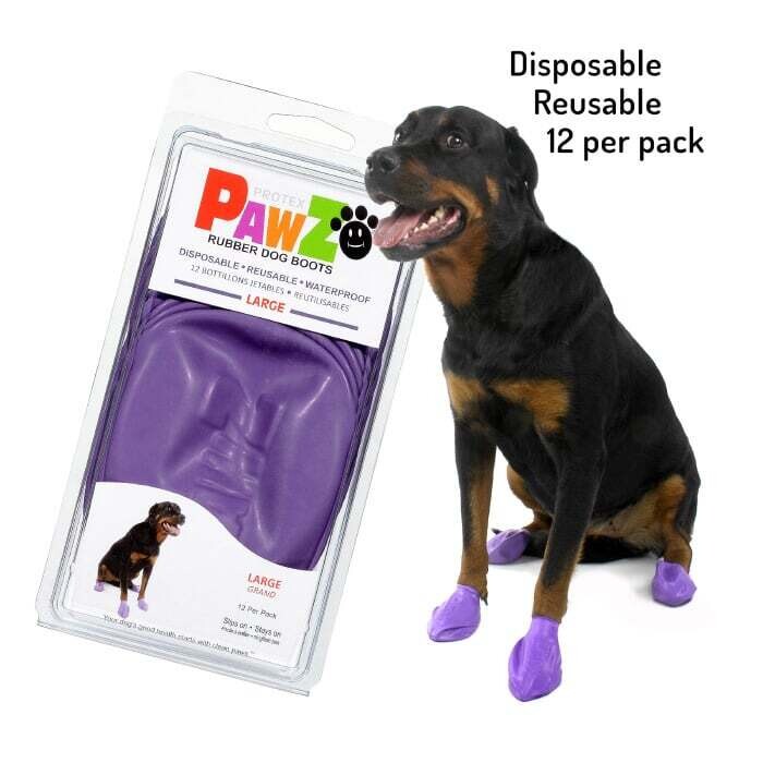 Pawz Rubber Dog Boots Large 12 pk