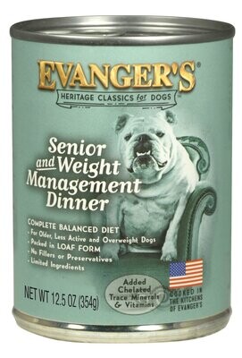 Evanger&#39;s Classic Senior &amp; Weight Management 12.5 oz