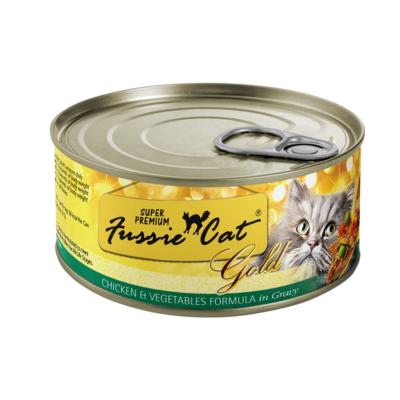 Fussie Cat Can Super Premium Chicken &amp; Vegetables in Gravy 2.82 oz