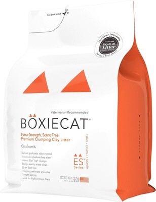 Boxie Cat Extra Strength Scent Free Premium Clumping Clay Litter 28 lbs