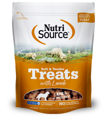 NutriSource Dog Treats Tender Bites Lamb 14 oz