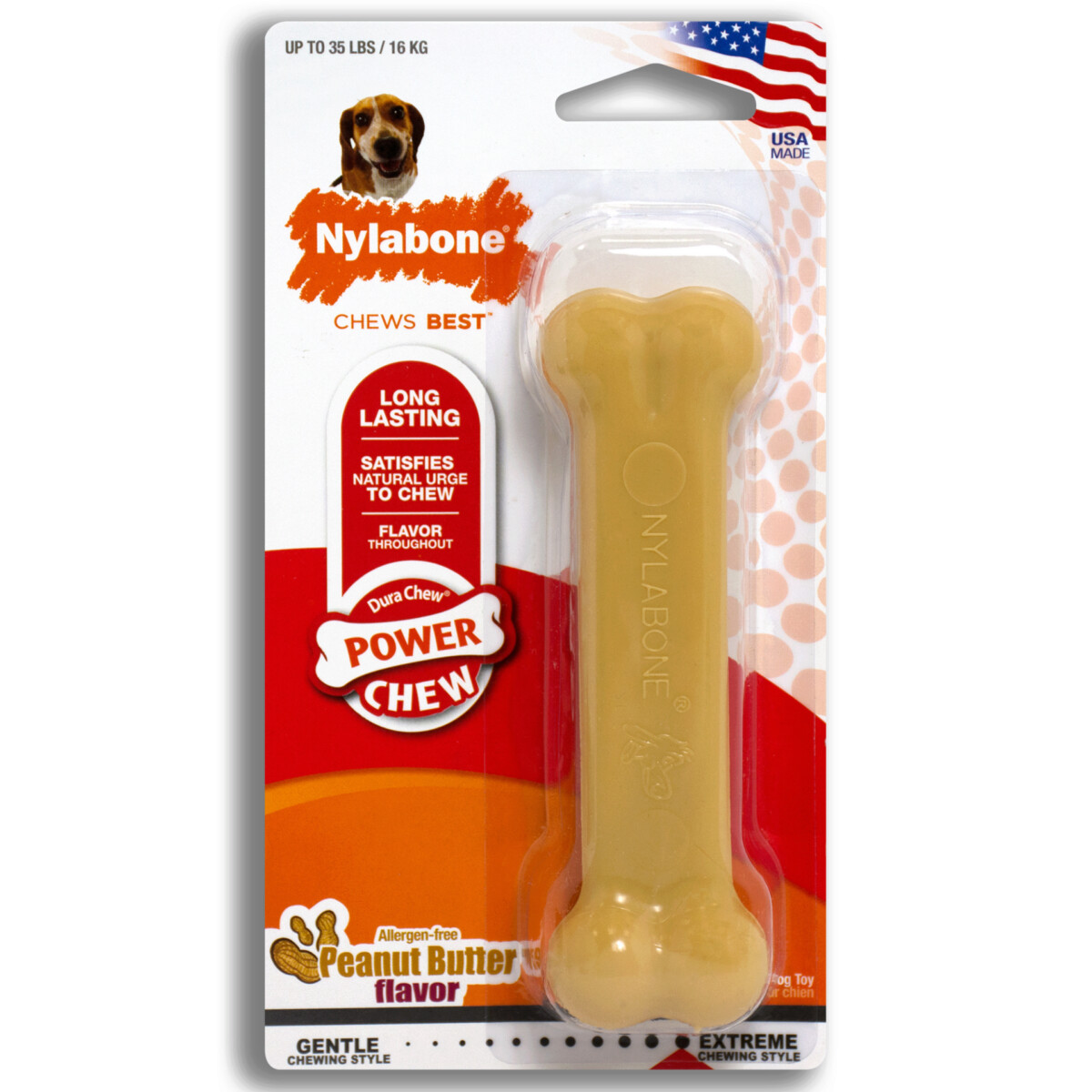 Nylabone DuraChew Peanut Butter Wolf
