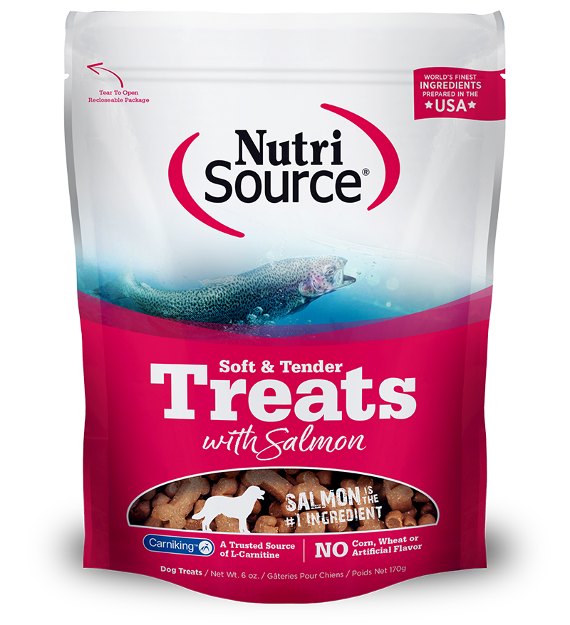 NutriSource Dog Treats Tender Bites Salmon 14 oz