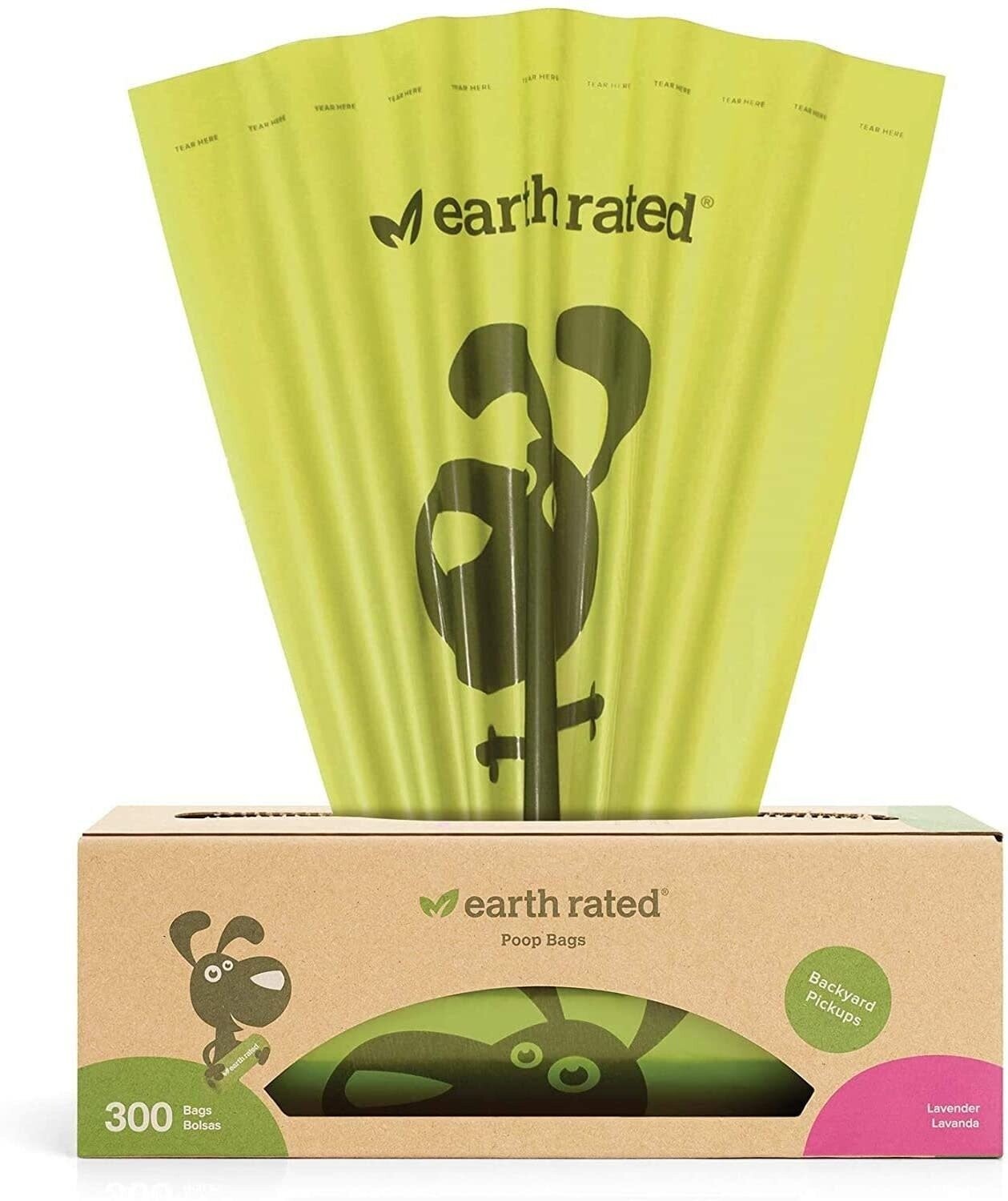 Earth Rated Lavender Scented Bags (1 Roll) 300 ct