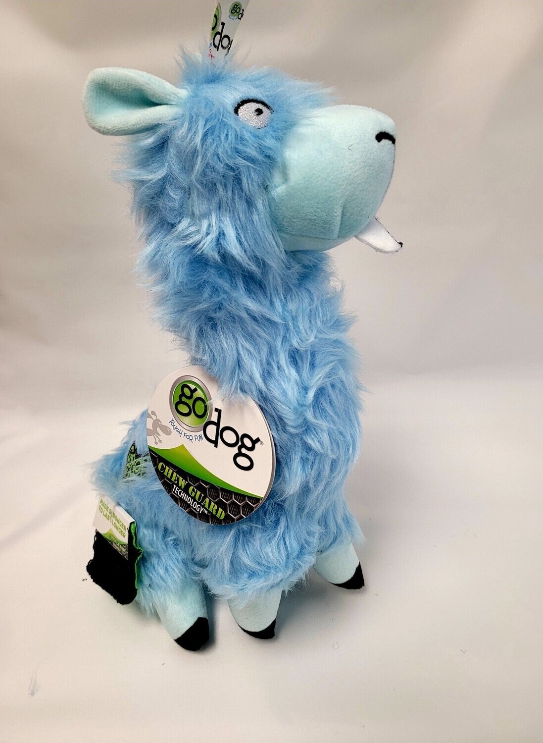 goDog Blue Buck Tooth Llama Large