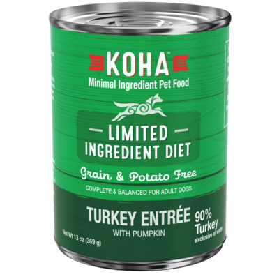 Koha Dog Can Limited Ingredient Diet Turkey Entree 13 oz