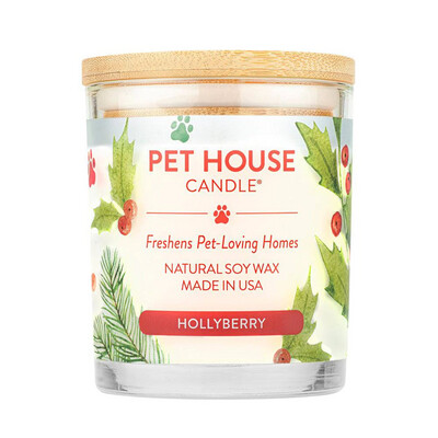 Pet House Candle SEASONAL Winter Hollyberry 9 oz