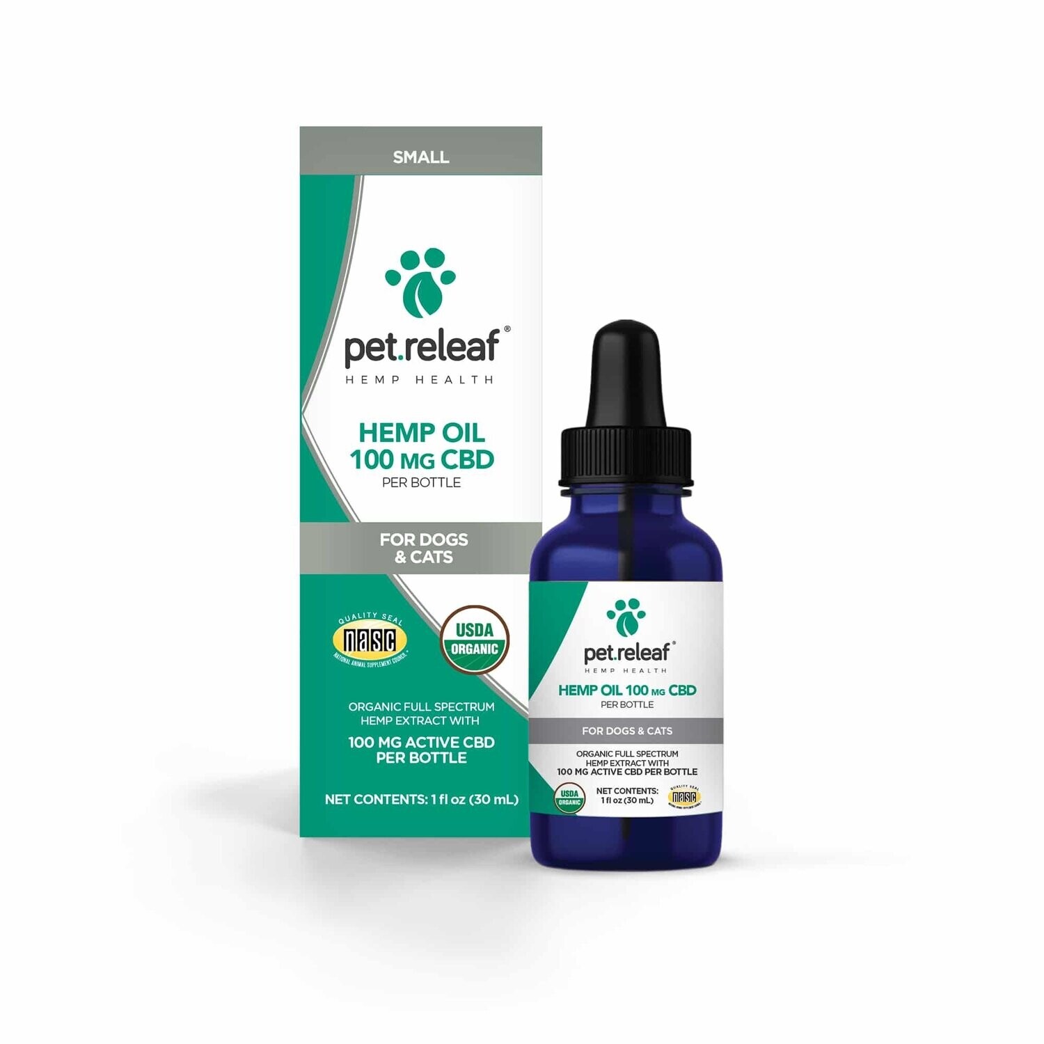 Pet Releaf Hemp Oil with 100 mg CBD