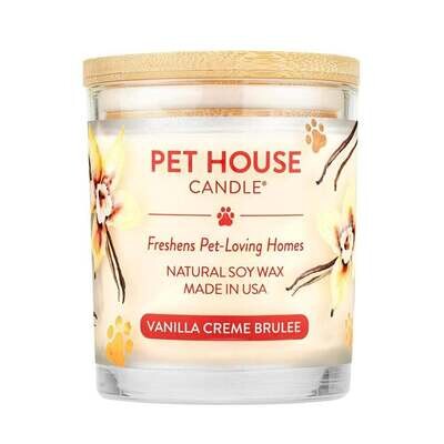 Pet House Candle Vanilla Creme Brulee 9 oz