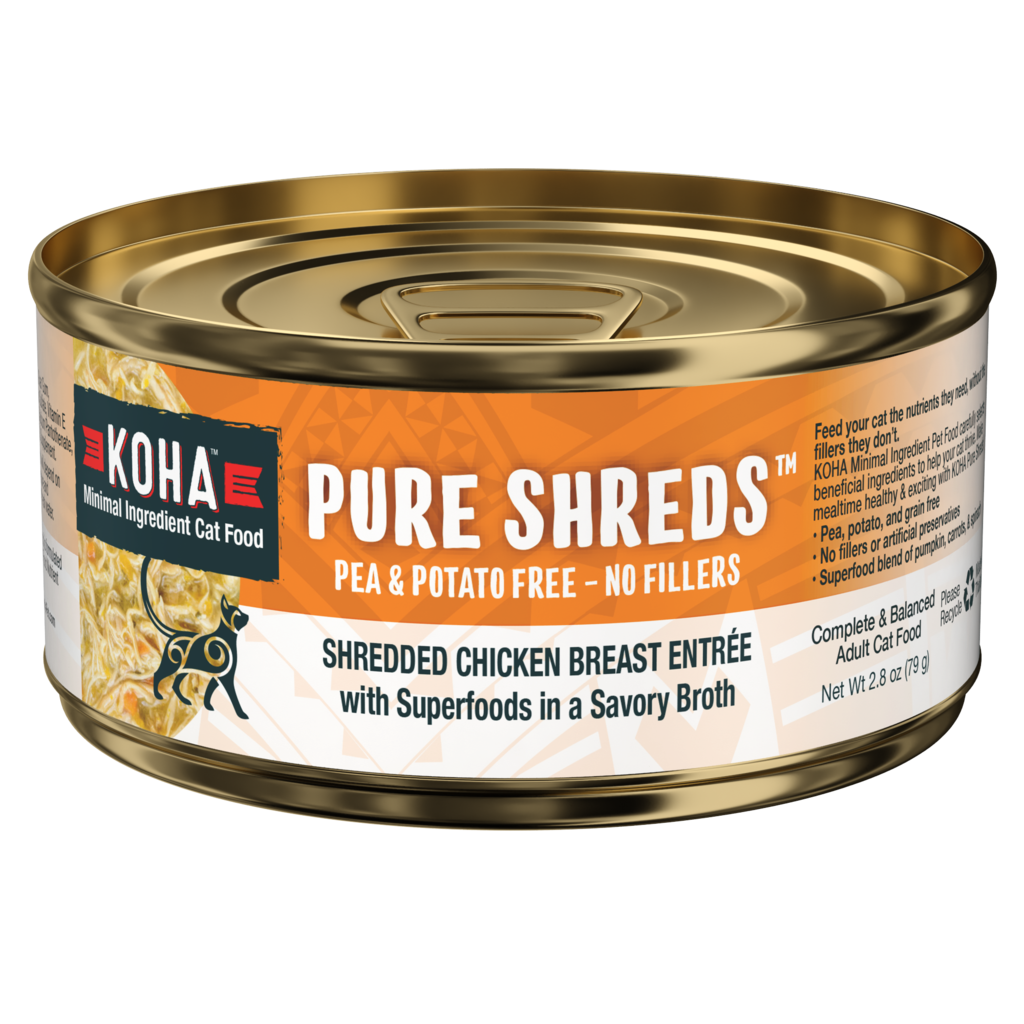 Koha Cat Can Pure Shreds Shredded Chicken Breast Entree 2.8 oz