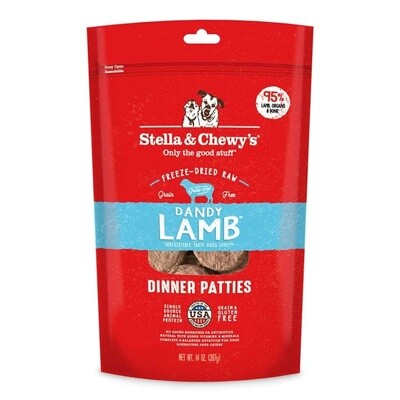 Stella &amp; Chewy&#39;s Freeze-Dried Dandy Lamb Dinner Patties 14 oz
