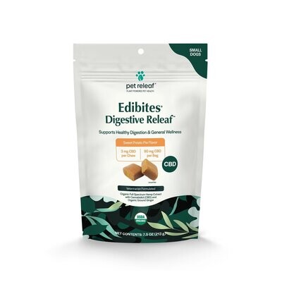Pet Releaf Edibites Digestive Health Sweet Potato Pie Small Breed 7.5 oz