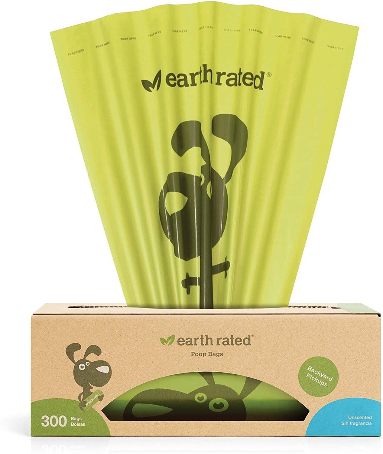 Earth Rated Unscented Bags (1 Roll) 300 ct