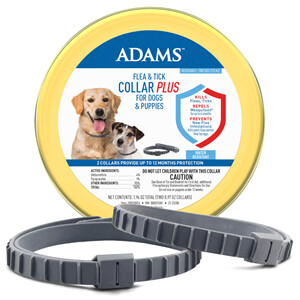 Adams Plus Flea &amp; Tick Dog Collar Plus 2 pk