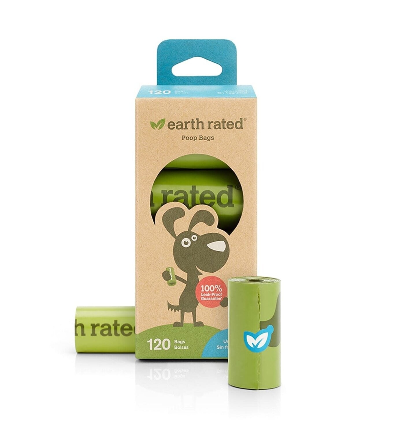 Earth Rated Unscented Bags (8 Rolls) 120 ct