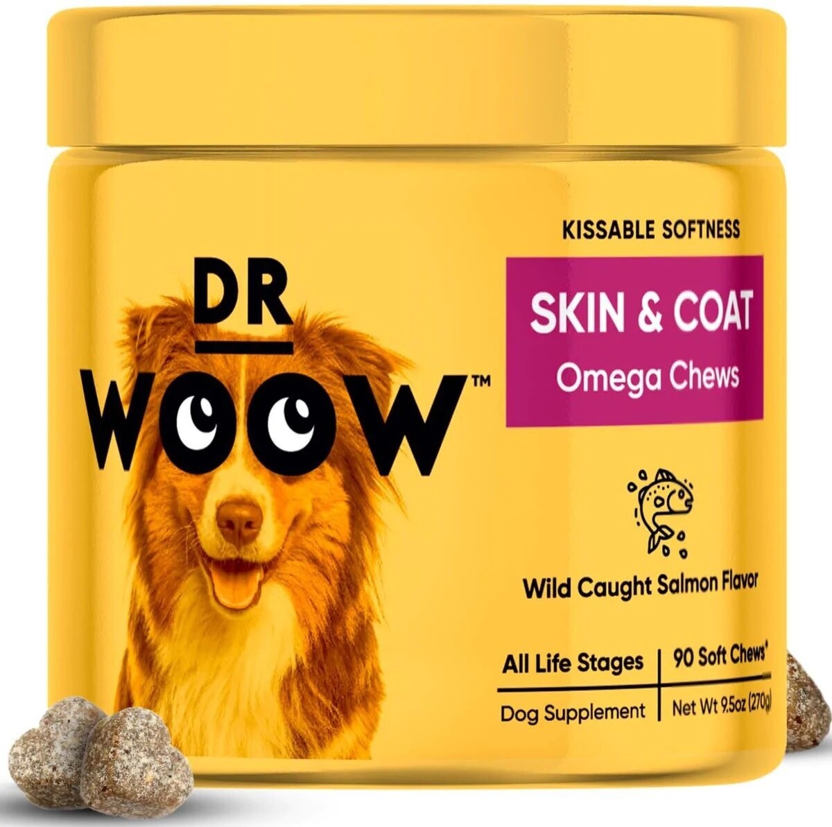 Dr. Woow Skin &amp; Coat Omega Chews 90 Count
