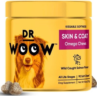 Dr. Woow Skin &amp; Coat Omega Chews 90 Count