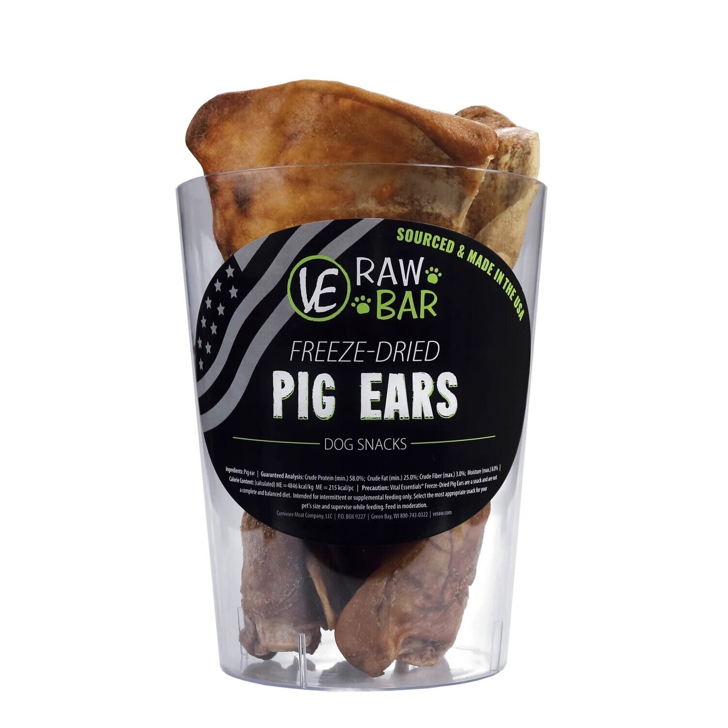 Vital Essentials Raw Bar Pig Ears