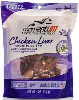 Momentum Freeze-Dried Chicken Liver 3.5 oz