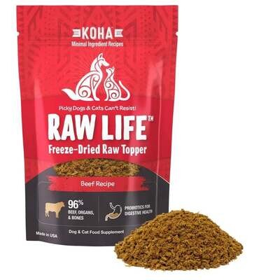 Koha Raw Life Freeze-Dried Topper Beef 8 oz
