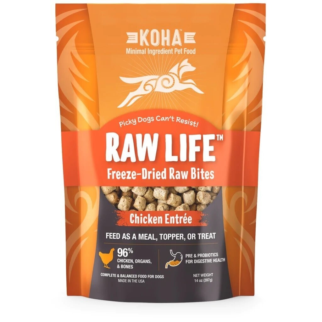 Koha Raw Life Freeze-Dried Bites Chicken 14 oz