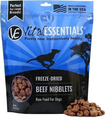 Vital Essentials Freeze Dried Beef Nibblets 1 lb Bag