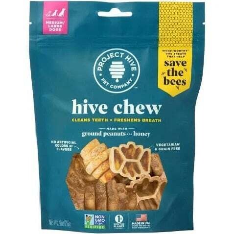 Project Hive Comb Chew Large Peanut &amp; Honey 9 oz